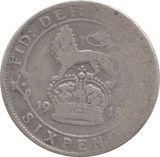 1918 SIXPENCE ( FINE ) - SIXPENCE - Cambridgeshire Coins