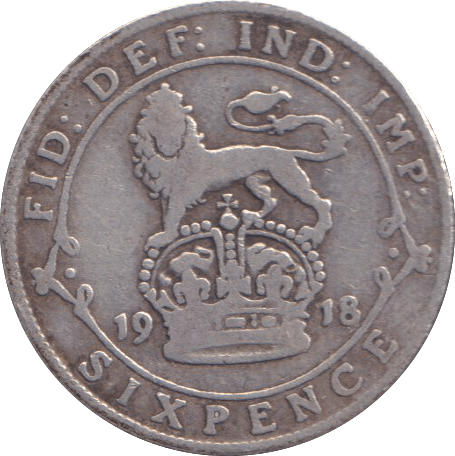 1918 SIXPENCE ( FINE ) - SIXPENCE - Cambridgeshire Coins