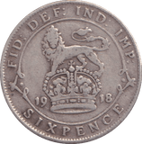 1918 SIXPENCE ( FINE ) - SIXPENCE - Cambridgeshire Coins