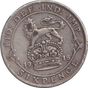 1918 SIXPENCE ( GF ) - SIXPENCE - Cambridgeshire Coins
