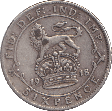 1918 SIXPENCE ( GF ) - SIXPENCE - Cambridgeshire Coins