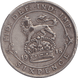 1918 SIXPENCE ( GF ) - SIXPENCE - Cambridgeshire Coins