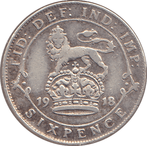1918 SIXPENCE ( GF ) - SIXPENCE - Cambridgeshire Coins