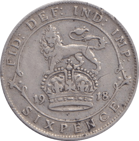 1918 SIXPENCE ( GF ) - SIXPENCE - Cambridgeshire Coins
