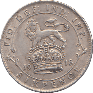 1918 SIXPENCE ( GVF ) - SIXPENCE - Cambridgeshire Coins