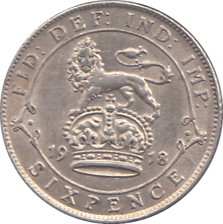 1918 SIXPENCE ( VF ) - SIXPENCE - Cambridgeshire Coins
