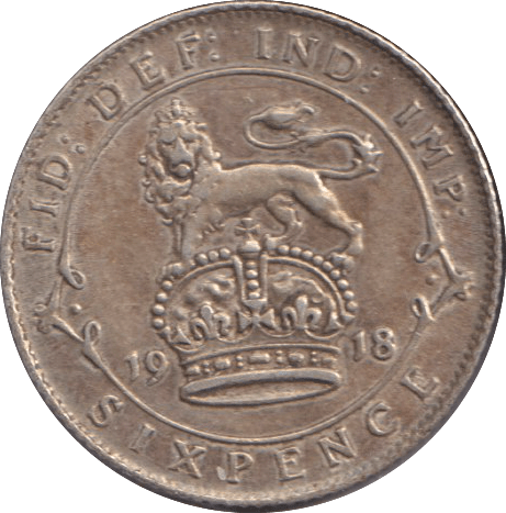 1918 SIXPENCE ( VF ) - SIXPENCE - Cambridgeshire Coins