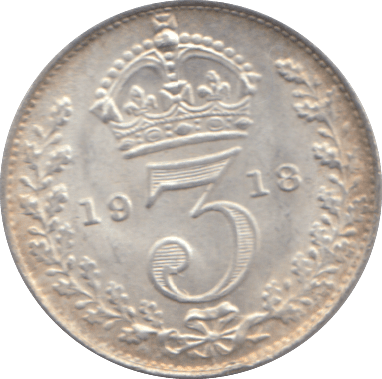 1918 THREEPENCE ( AUNC ) - THREEPENCE - Cambridgeshire Coins