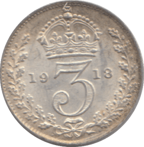 1918 THREEPENCE ( AUNC ) - THREEPENCE - Cambridgeshire Coins