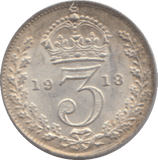 1918 THREEPENCE ( AUNC ) - THREEPENCE - Cambridgeshire Coins