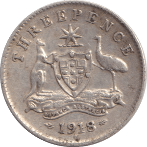 1918 THREEPENCE AUSTRALIA - THREEPENCE - Cambridgeshire Coins