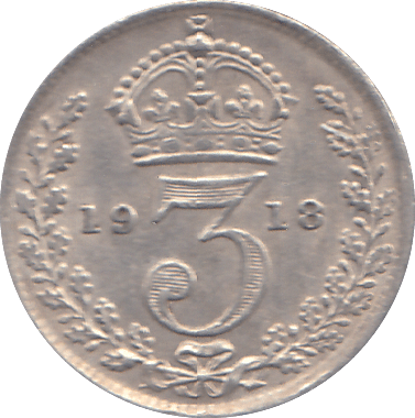 1918 THREEPENCE ( EF ) - THREEPENCE - Cambridgeshire Coins
