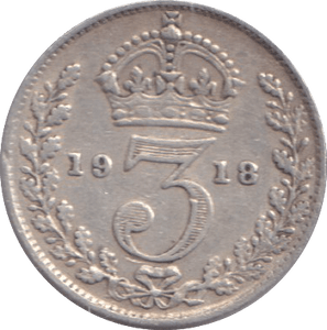 1918 THREEPENCE ( FINE ) - THREEPENCE - Cambridgeshire Coins