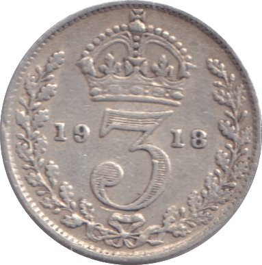 1918 THREEPENCE ( FINE ) - THREEPENCE - Cambridgeshire Coins