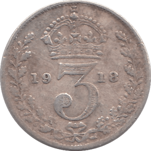 1918 THREEPENCE ( FINE ) - THREEPENCE - Cambridgeshire Coins