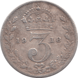 1918 THREEPENCE ( FINE ) - THREEPENCE - Cambridgeshire Coins