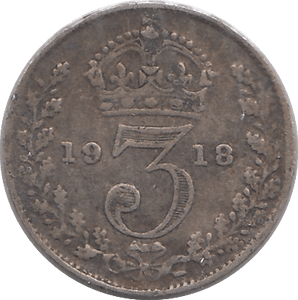 1918 THREEPENCE ( FINE ) - THREEPENCE - Cambridgeshire Coins