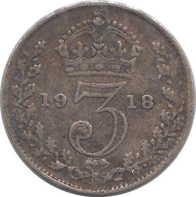 1918 THREEPENCE ( FINE ) - THREEPENCE - Cambridgeshire Coins
