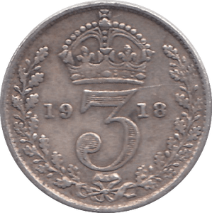 1918 THREEPENCE ( FINE ) - THREEPENCE - Cambridgeshire Coins
