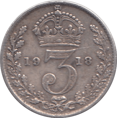 1918 THREEPENCE ( FINE ) - THREEPENCE - Cambridgeshire Coins