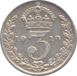 1918 THREEPENCE ( FINE ) - THREEPENCE - Cambridgeshire Coins