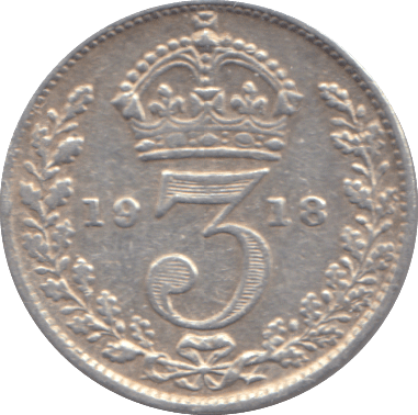 1918 THREEPENCE ( FINE ) - THREEPENCE - Cambridgeshire Coins