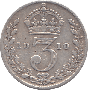 1918 THREEPENCE ( FINE ) - THREEPENCE - Cambridgeshire Coins