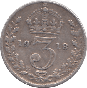 1918 THREEPENCE ( FINE ) - THREEPENCE - Cambridgeshire Coins