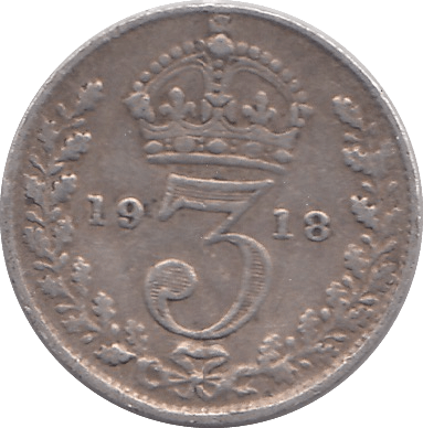 1918 THREEPENCE ( FINE ) - THREEPENCE - Cambridgeshire Coins