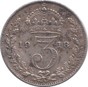 1918 THREEPENCE ( FINE ) - THREEPENCE - Cambridgeshire Coins