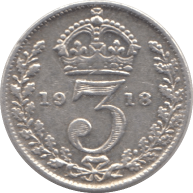 1918 THREEPENCE ( FINE ) - THREEPENCE - Cambridgeshire Coins
