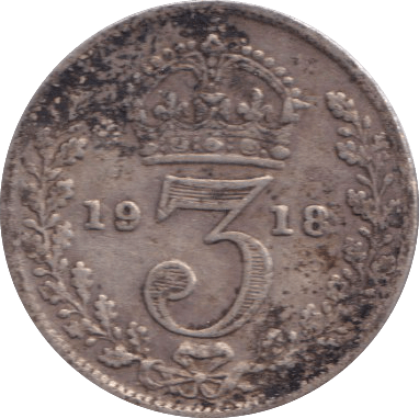 1918 THREEPENCE ( GF ) - THREEPENCE - Cambridgeshire Coins