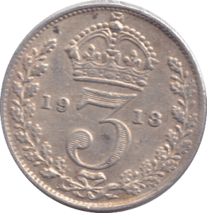 1918 THREEPENCE ( GF ) - THREEPENCE - Cambridgeshire Coins