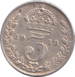 1918 THREEPENCE ( GF ) - THREEPENCE - Cambridgeshire Coins