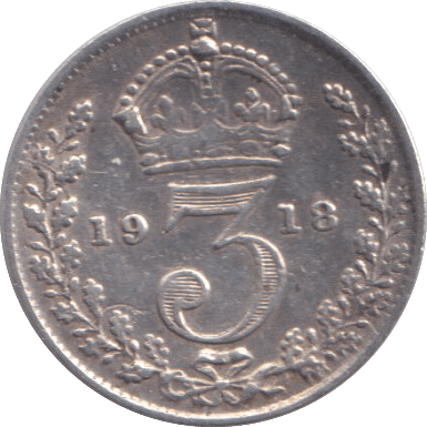 1918 THREEPENCE ( GF ) - THREEPENCE - Cambridgeshire Coins