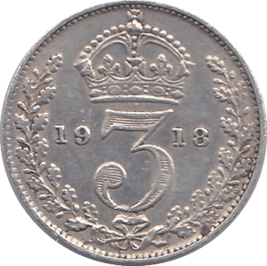 1918 THREEPENCE ( GVF ) - THREEPENCE - Cambridgeshire Coins