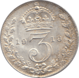 1918 THREEPENCE ( UNC ) - THREEPENCE - Cambridgeshire Coins