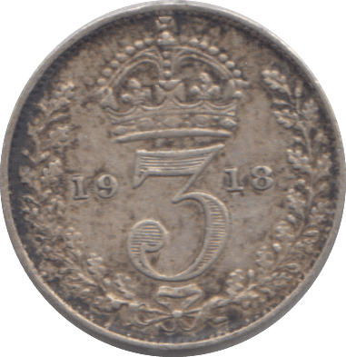 1918 THREEPENCE ( VF ) - THREEPENCE - Cambridgeshire Coins