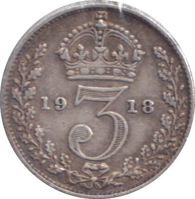 1918 THREEPENCE ( VF ) - THREEPENCE - Cambridgeshire Coins