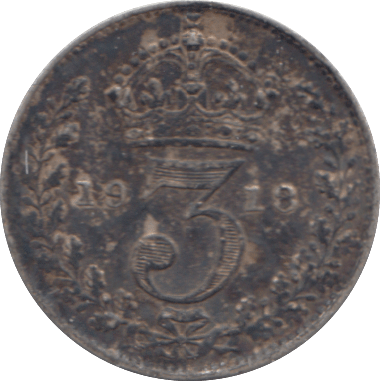 1918 THREEPENCE ( VF ) - THREEPENCE - Cambridgeshire Coins