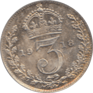 1918 THREEPENCE ( VF ) - THREEPENCE - Cambridgeshire Coins