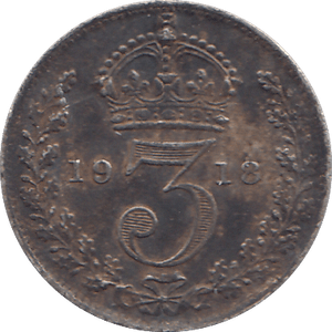 1918 THREEPENCE ( VF ) - WORLD COINS - Cambridgeshire Coins