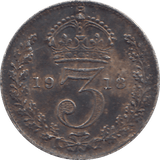 1918 THREEPENCE ( VF ) - WORLD COINS - Cambridgeshire Coins