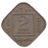 1918 TWO ANNAS BRITISH INDIA - WORLD COINS - Cambridgeshire Coins