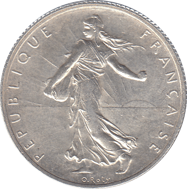 1918 TWO FRANCS FRANCE ( SILVER ) - WORLD COINS - Cambridgeshire Coins