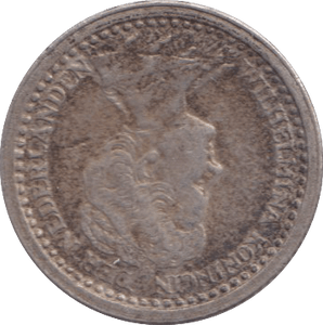 1919 10 CENTS NETHERLANDS - SILVER WORLD COINS - Cambridgeshire Coins
