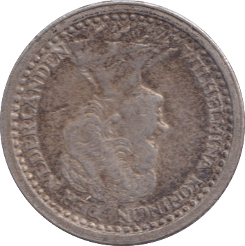 1919 10 CENTS NETHERLANDS - SILVER WORLD COINS - Cambridgeshire Coins