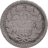 1919 10 CENTS NETHERLANDS - SILVER WORLD COINS - Cambridgeshire Coins