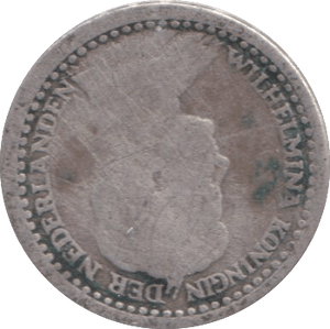 1919 10 CENTS NETHERLANDS - SILVER WORLD COINS - Cambridgeshire Coins