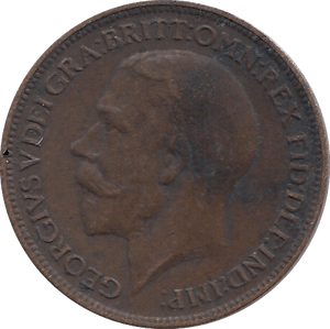 1919 FARTHING ( AUNC ) - FARTHING - Cambridgeshire Coins